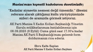 AKP'den kadınlara mülakata katıl çağrısı