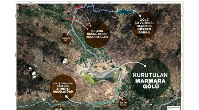 Marmara gölü tarla olmuş