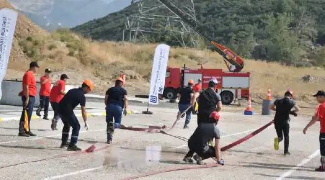 OSB'de firmalar arası yangın söndürme yarışması