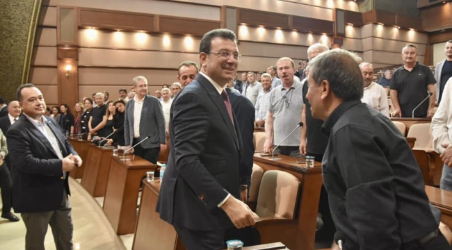 Akhisar'lı muhtarlar başkan İmamoğlu ile tanıştı