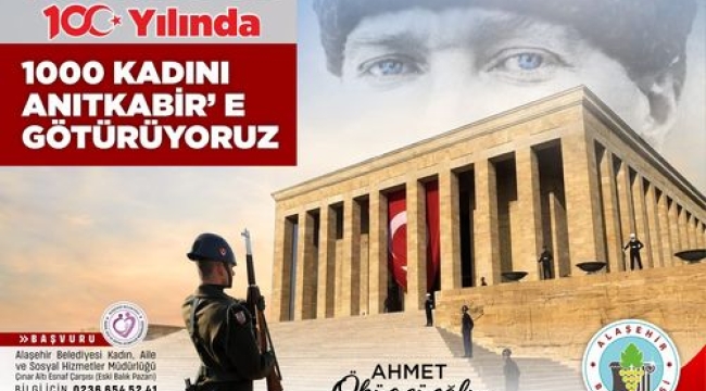 Alaşehir belediyesinden kadınlara 100.yıl armağanı