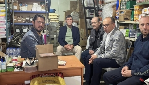 Başkan Akın'dan eşini kaybeden Alkan'a taziye ziyareti