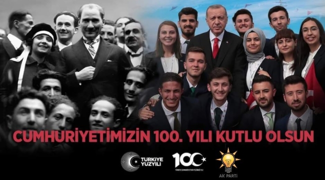 Başkan Kaplan'dan #Cumhuriyet #100Yaşında #TürkiyeYüzyılı mesajı