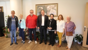 Çağdaş yaşam derneği yöneticileri başkan Dutlulu'yu ziyaret etti