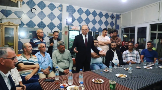 CHP 'nin mahalle toplantısına başkan Akın'da katıldı