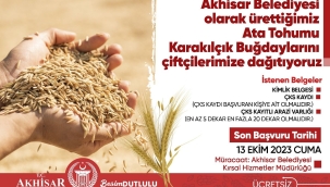 Çiftçilere ücretsiz ata tohumu buğday dağıtımı