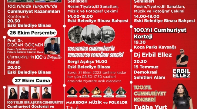 Cumhuriyet kutlama proğramı açıklandı