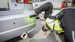 Kurallara uymayan 41 araç trafikten men edildi