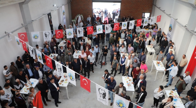Sanayi çarısında anahtarlar dağıtıldı