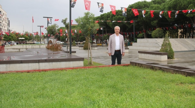 Saruhanlı bayrakarla donatıldı