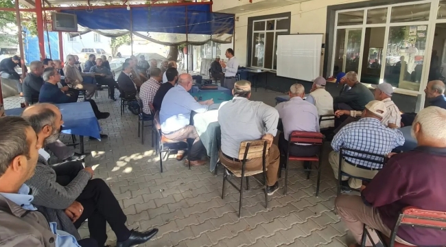 Üreticilere bağlarda kışa hazırlık eğitimi