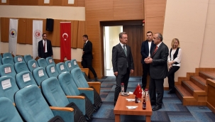 Vali Ünlü TSO başkanı Yılmaz'ı ziyaret etti