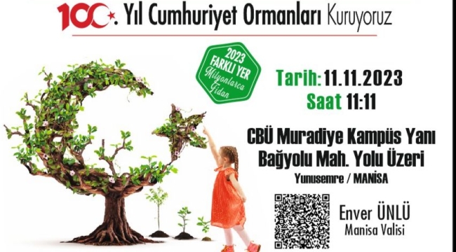 100.yıl anısına 1923 fidan toprakla buluşacak