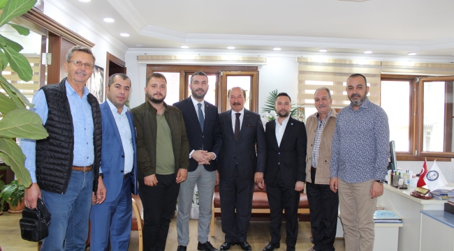 Başkan Akan MESO başkanı Akyüz'ü ziyaret etti