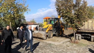 Başkan Bilgin 4 mahallede yatırmları denetledi