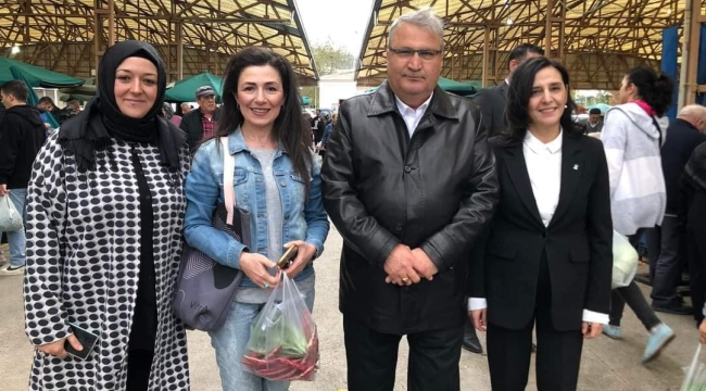 Başkan Kaplan pazar esnafını ziyaret etti