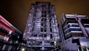 Bursa'da 10 katlı iş merkezi yandı