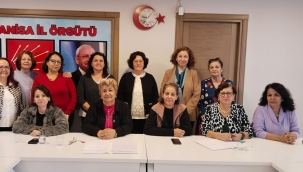 CHP'li kadın yöneticilerinin seçim toplantısı