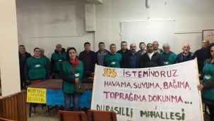 Durasıllı mahallesinde jestlere hayır toplantısı