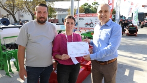 Fuar katılımcılarına sertfika