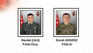 İki asker şehit oldu 2 asker yaralandı