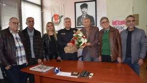 Müdür Aktaş gazeteciler cemiyetini ziyaret etti