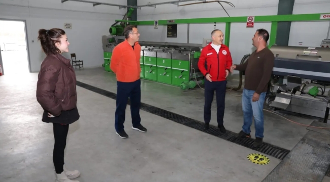 Müdür Öztürk zeytinyağı işletmelerini denetledi