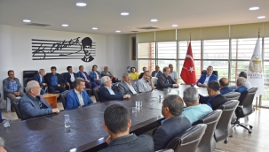 Muhtarlardan başkan Dutlulu'ya teşekkür ziyareti