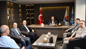 Öğretim üyelerinden TUTSO başkanı Aydın'a ziyaret