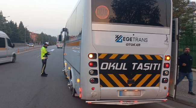 Okul servis denetimleri sürüyor