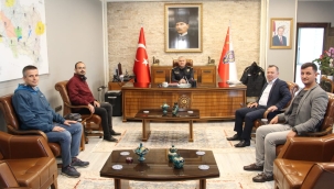 Sendikacılar müdür Aktaş'ı ziyaret etti