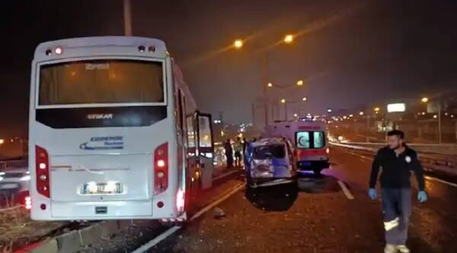 Turgutlu'da zincirleme kazada 10 kişi yaralandı