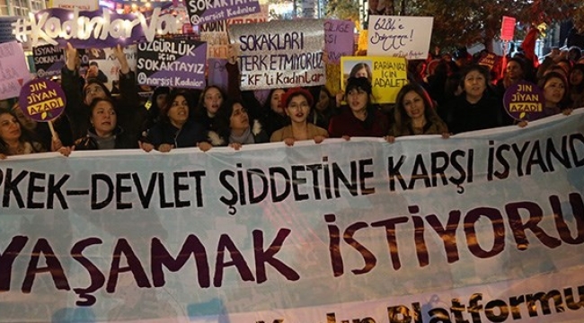 Türkiye bugün kadına şiddete karşı tek yürek