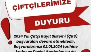 Üreticilere önemli çağrı