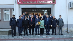 Vali ünlü Saruhanlı ve Gölmarmara ilçelerini ziyaret etti