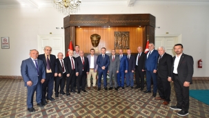 Vali Ünlü'yü sporcular ve esnaf odaları başkanları ziyaret etti