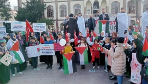 AKP kadın kolları Filistin'e özgürlük yürüyüşüne katıldı