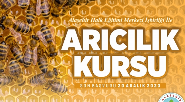 Alaşehir belediyesinden arıcılık kursu