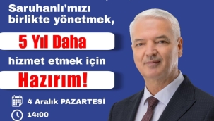 Başkan Bilgin yarın adaylığını açıklıyor