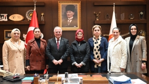 Başkan Kaplan başkan Tulup'u ziyaret etti