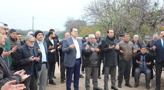 Cami temel atma törenine başkan Dutlulu'da katıldı