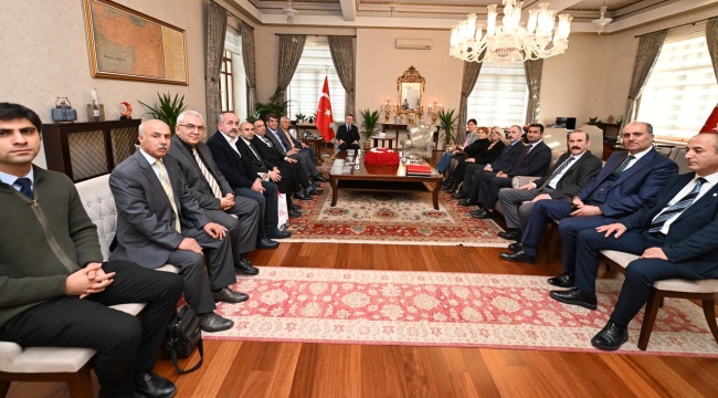 Federasyon başkanları vali Ünlü'yü ziyaret etti