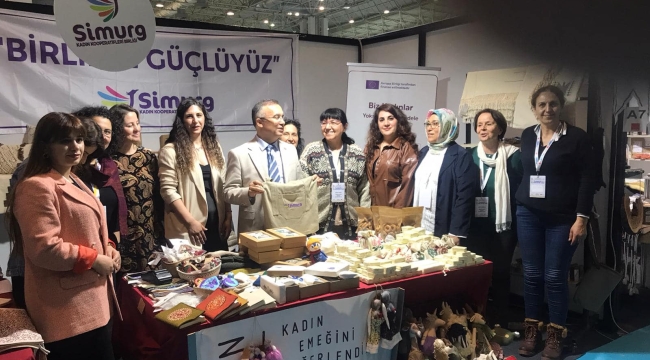 Gaziantep valisi Çeber Alaşehir Kadın Kooperatifi standını gezdi