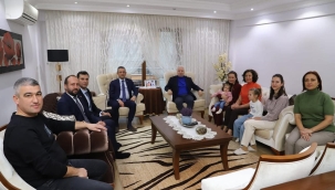 Genel başkan Özel'den başkan Bilgin'e taziye ziyareti