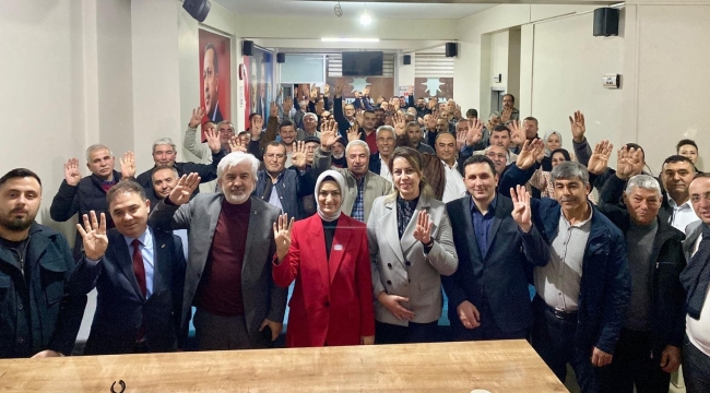 İl başkanı Hızlı Alaşehir'de teşkilat toplantısına katıldı