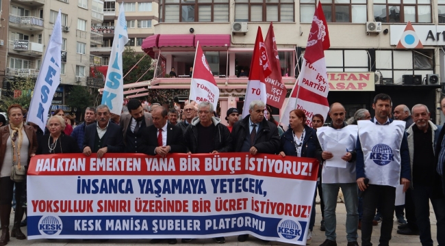 KESK Manisa şubeler platformunun basın açıklaması