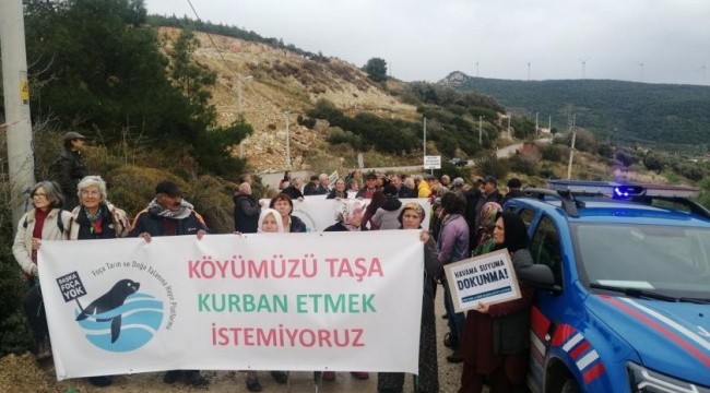Köylülerin taş ocağı mücadelesi sürüyor