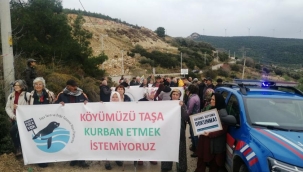 Köylülerin taş ocağı mücadelesi sürüyor