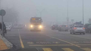 Manisa'da sis etkili oldu