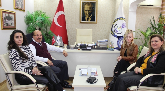 MESO başkanı Akyüz esnafları dinledi